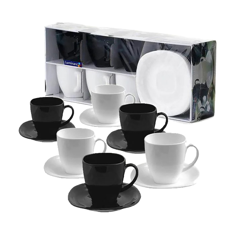 Чайний сервіз Luminarc Carine Black &amp; White, 12 предметів (D2371)